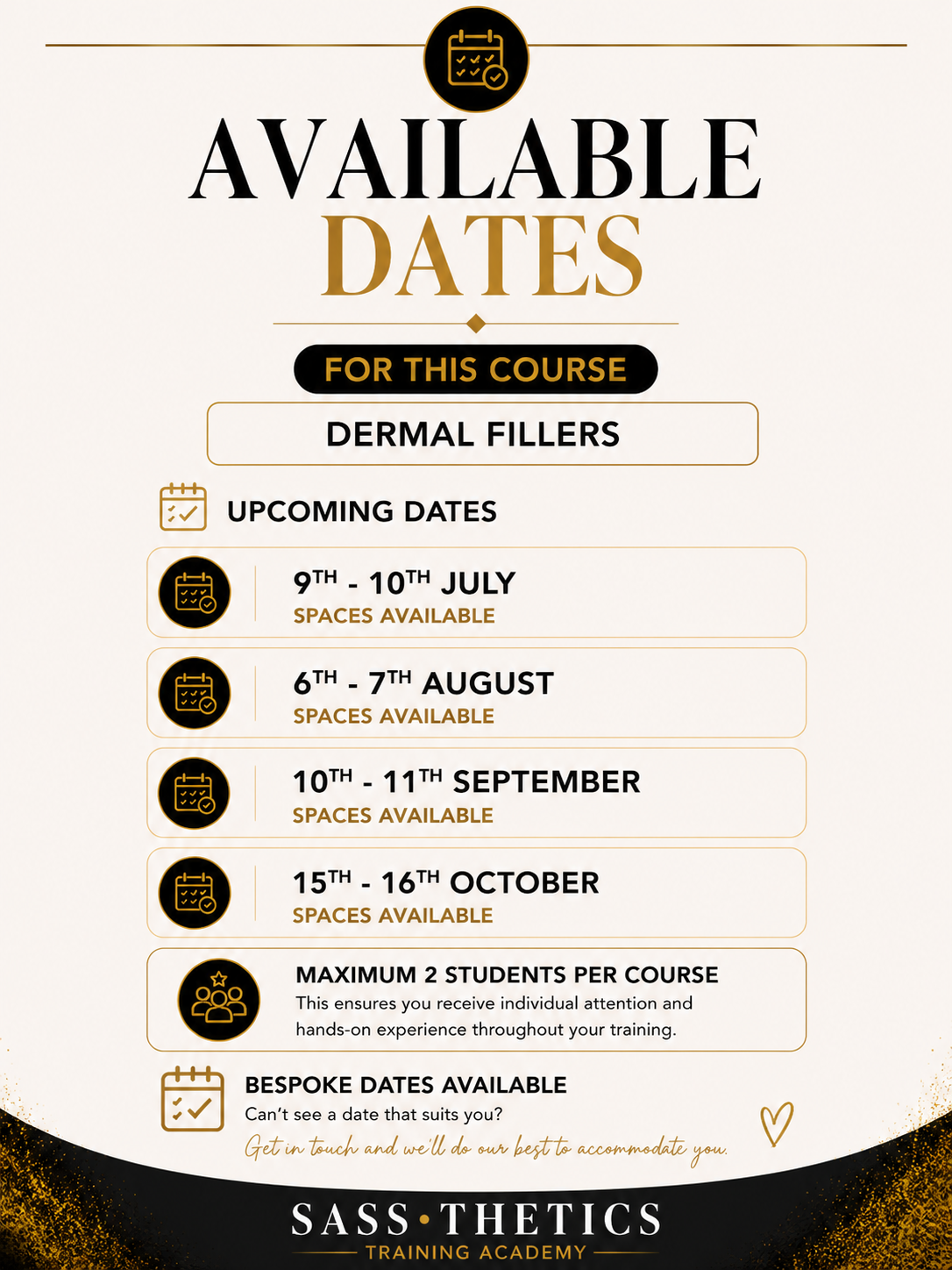 Foundation Dermal Filler Training Course Blackpool