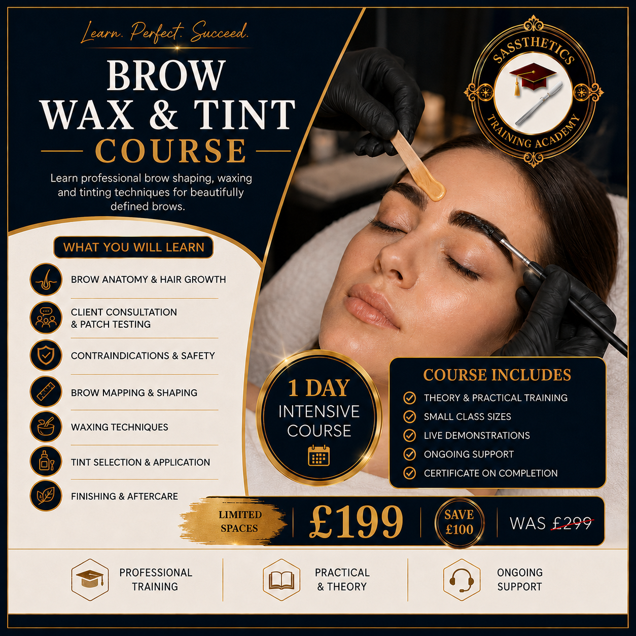Brow Wax & Tint Course Blackpool