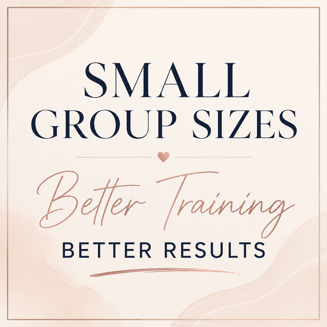 Training in small groups