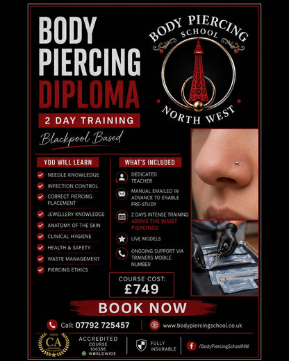 Body Piercing  Training Blackpool