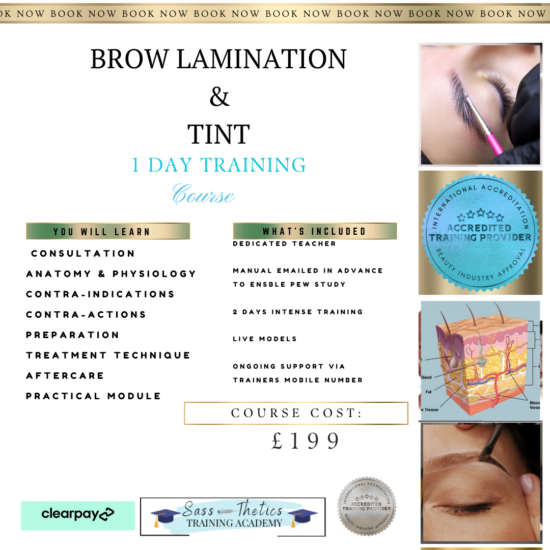 Brow Lamination Training Course  CHOOSE YOUR OWN DATES pay £85 today, the remainder on the day of your course
