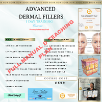 IMMEDIATE DOWNLOAD -Advanced Dermal Fillers Manual & TEACHING PLAN🌟Fully Accredited🌟59 Pages -includes everything you nee