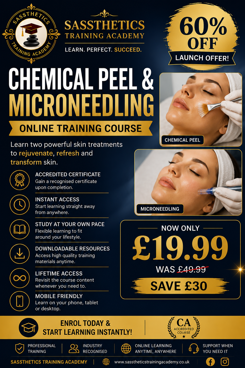 CHEMICAL PEEL & MICRONEEDLING ONLINE TRAINING COURSE