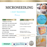 Microneedling  Training Course -Saturday 8th February 2025 -£299-pay 50% at time of booking, the rest on your training day.