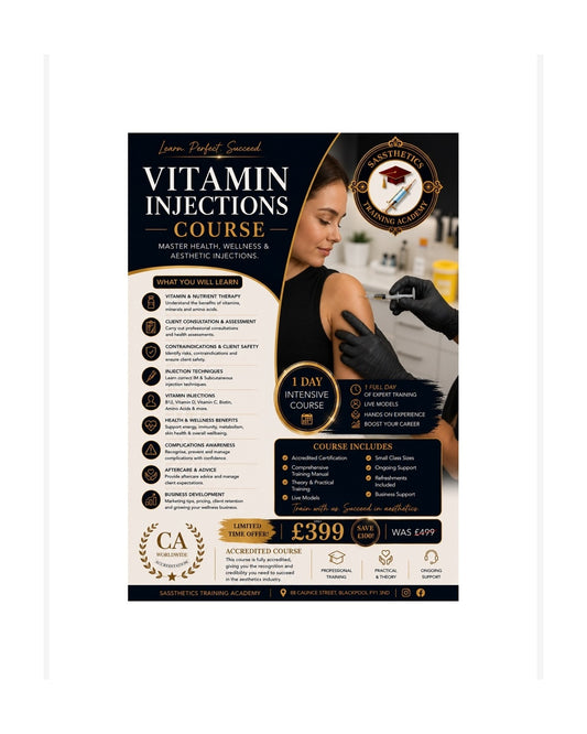 Vitamin Injection Training Course 9th April   2026