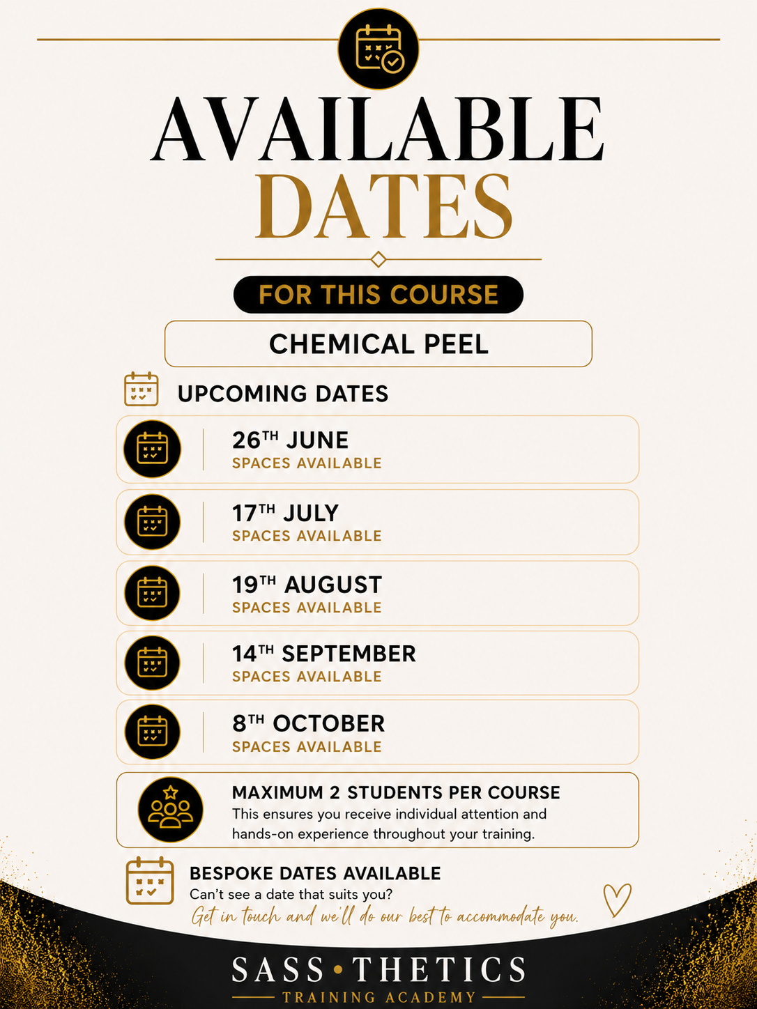 Chemical Peel Training Course Blackpool
