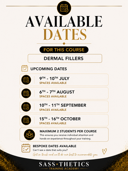 Foundation Dermal Filler Training Course Blackpool
