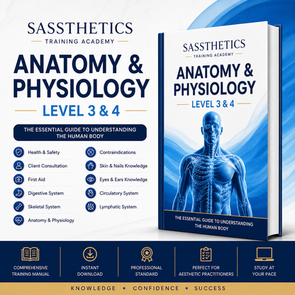 Anatomy & Physiology Level 3 & 4 Training Manual | Digital PDF for Aesthetic & Beauty Practitioners