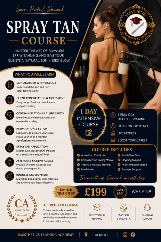 Spraytan Training Course Blackpool