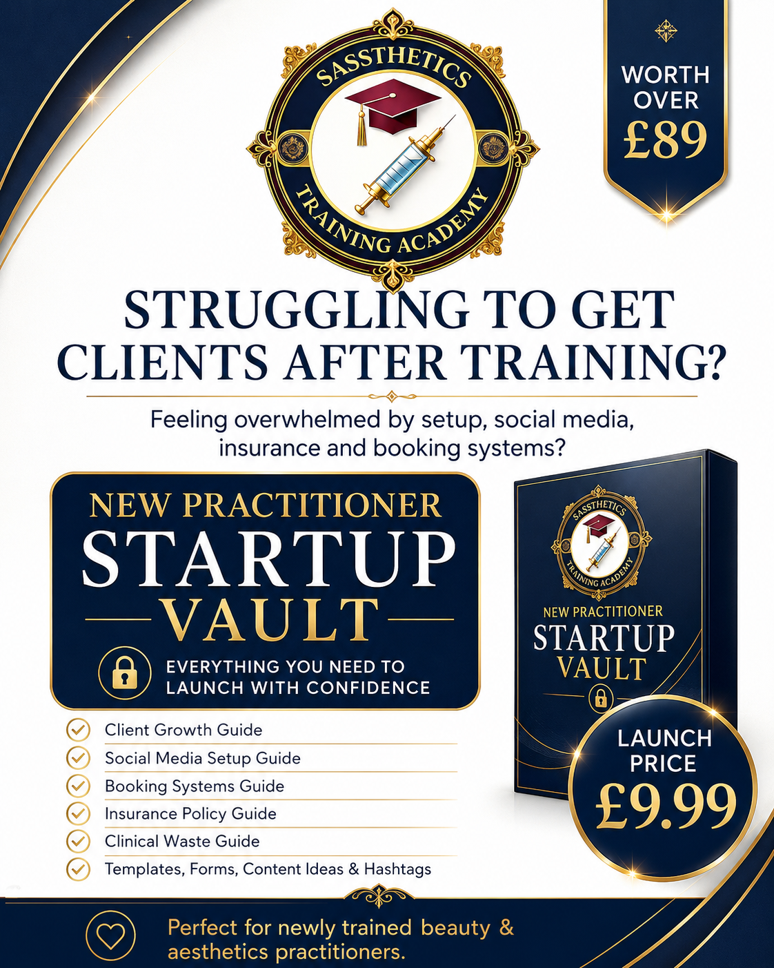 New Practitioner Startup Vault – Beauty & Aesthetics Business Bundle