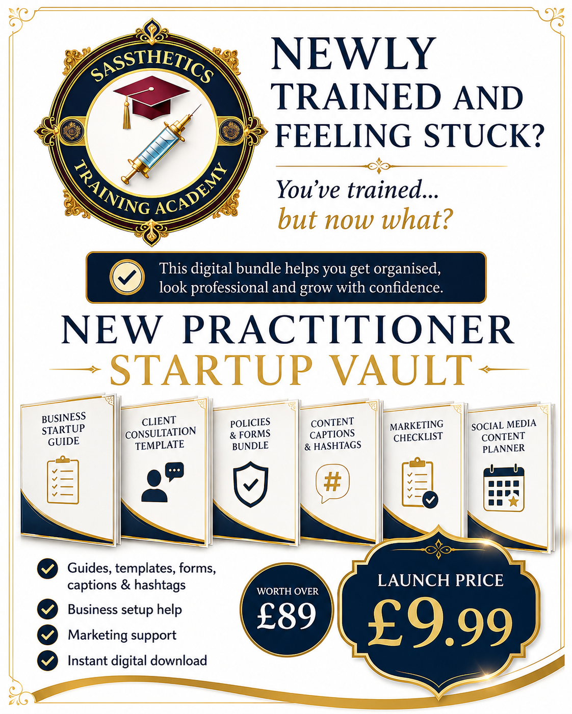 New Practitioner Startup Vault – Beauty & Aesthetics Business Bundle