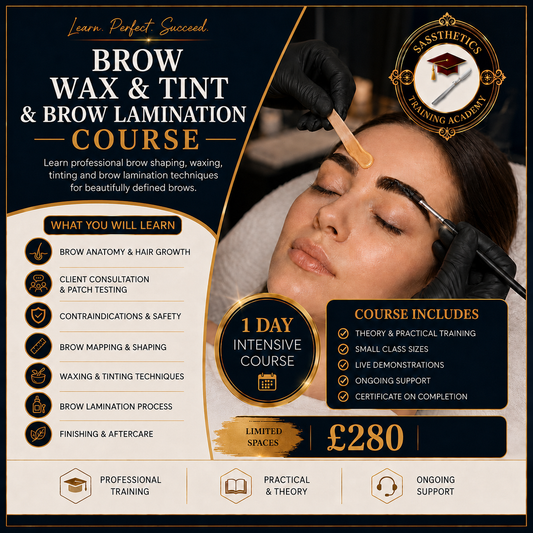 Brow Wax & Tint & Brow Lamination Course Blackpool