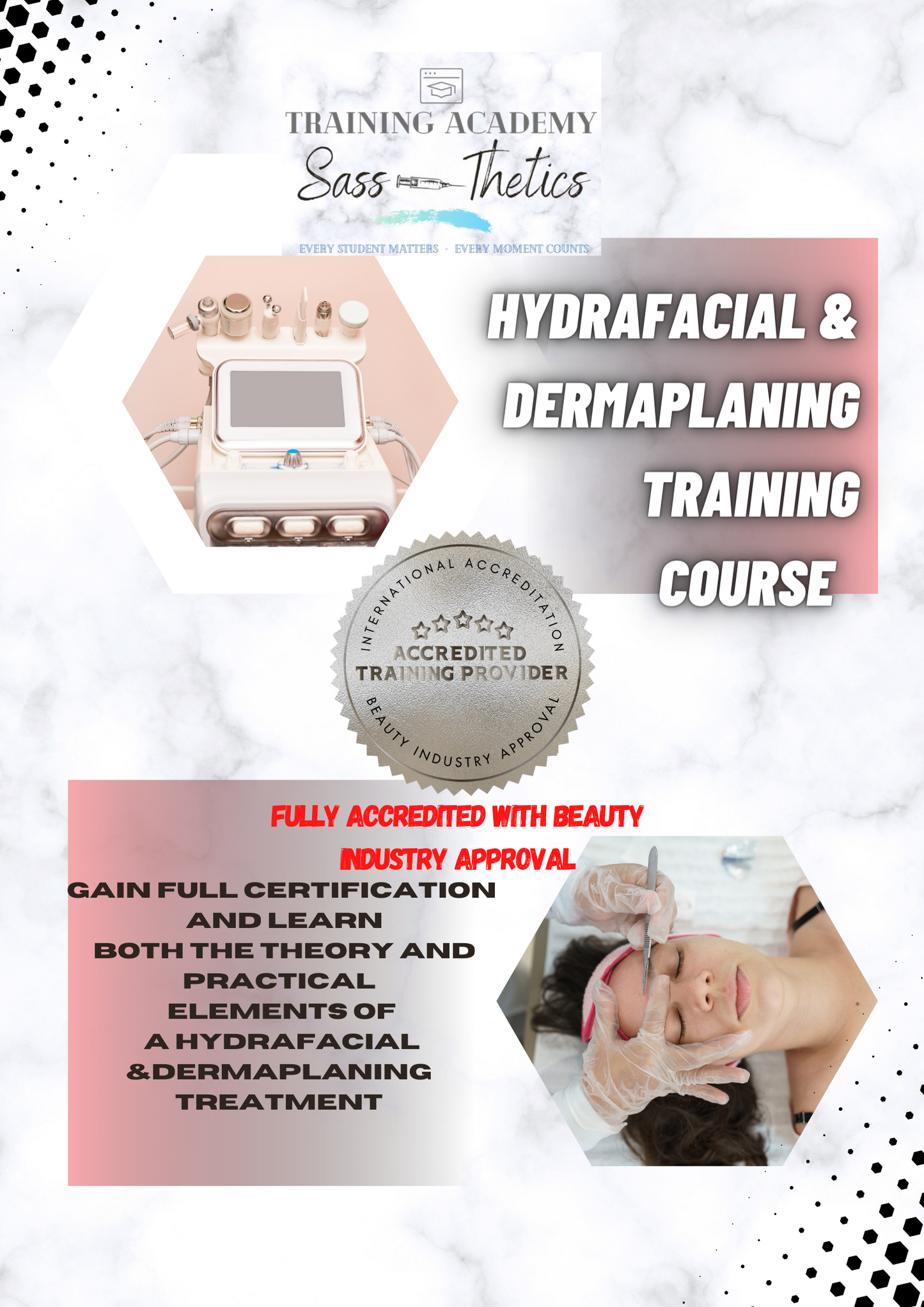 Dermaplaning  and Hydrafacial Training Course -Friday 24th November 2023
