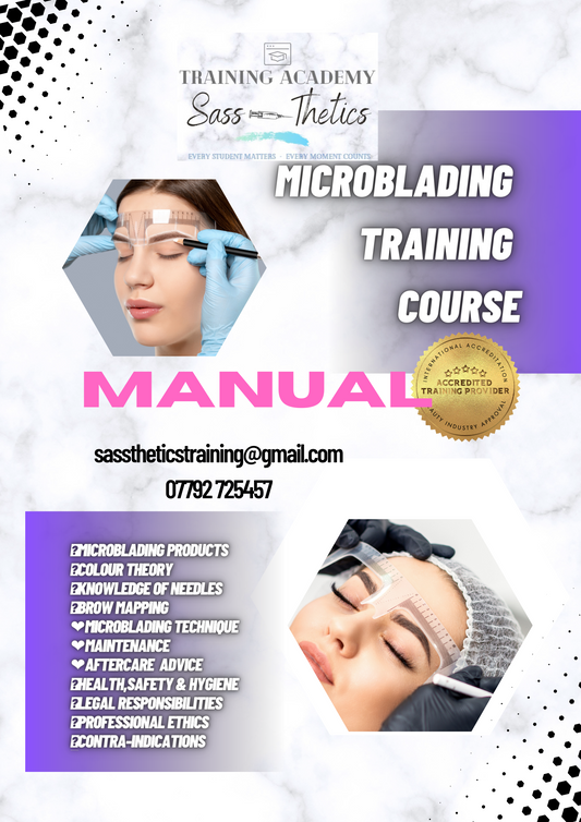 Microblading Training Manual🌟Fully Accredited🌟59 Pages -includes everything you need .