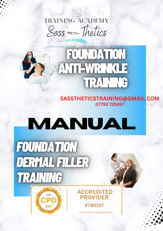 Foundation Dermal Fillers and BotulinumToxin Manual 🌟Fully Accredited🌟-59 Pages -includes everything you need .
